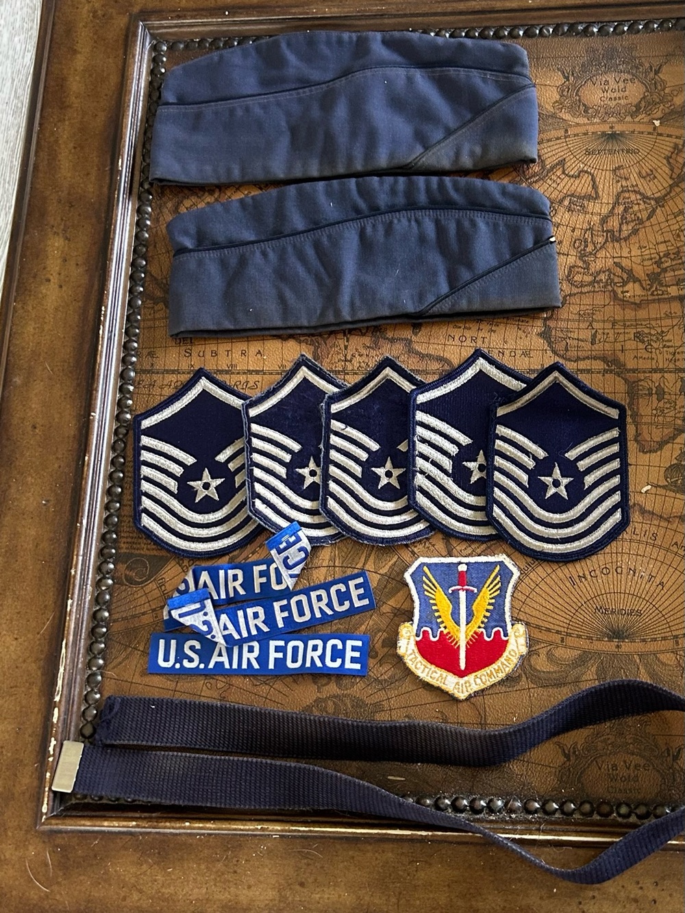 U.S. Air Force Blue Service Cap and Patch Set